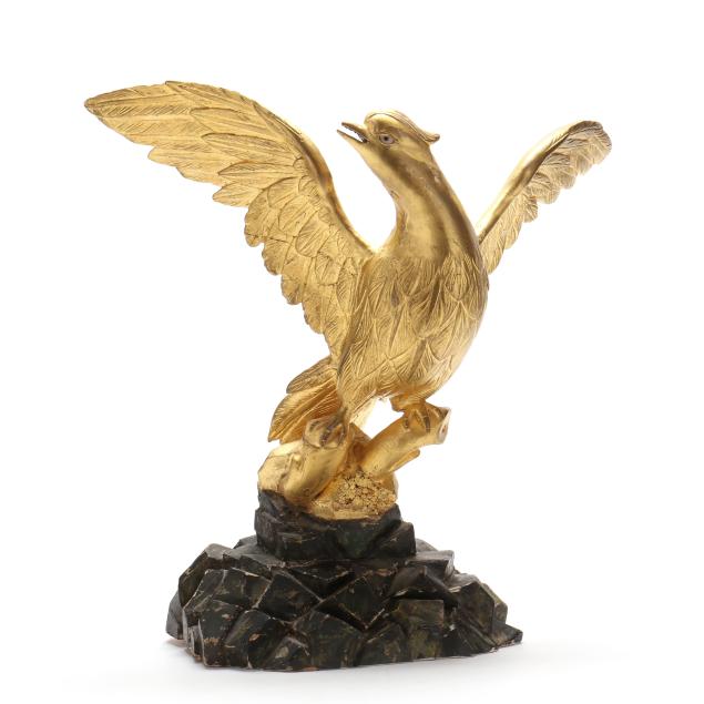 polychrome-and-giltwood-model-of-a-phoenix