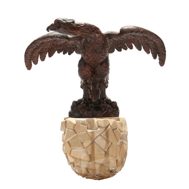 italianate-carved-wood-eagle-on-custom-rockwork-bracket