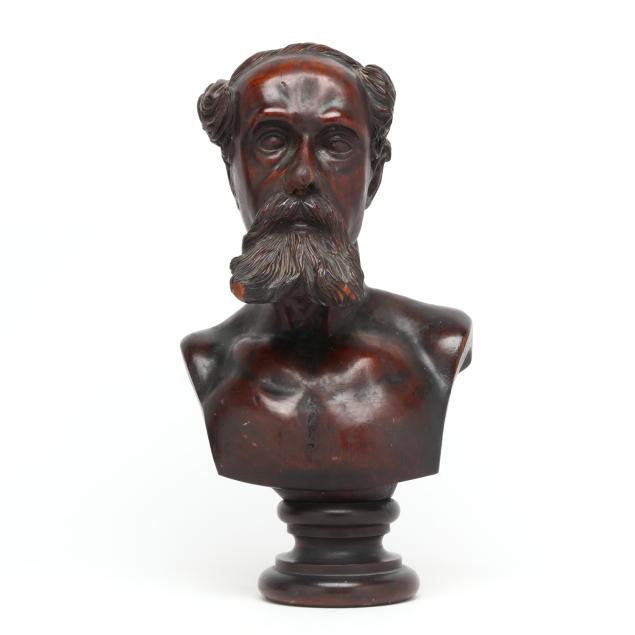 carved-wood-bust-of-charles-dickens