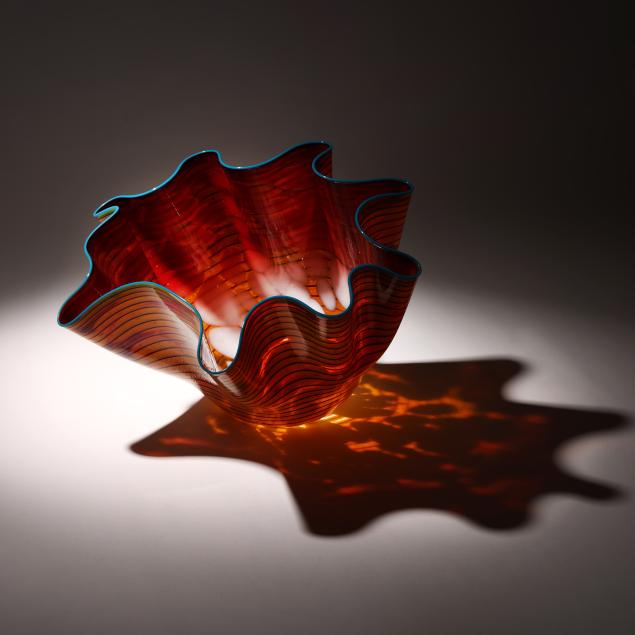 dale-chihuly-american-b-1941-fiery-macchia-with-turquoise-lip-wrap