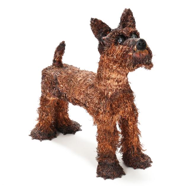 john-michael-nc-copper-dog-statue