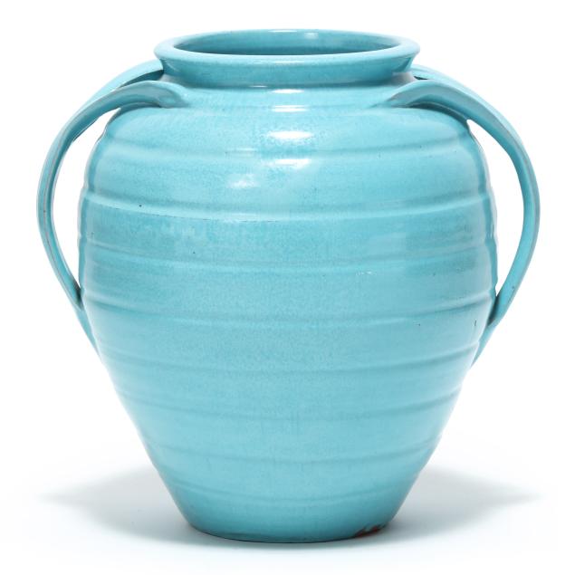 attributed-to-a-r-cole-nc-1892-1974-double-handled-ovoid-pottery-floor-vase