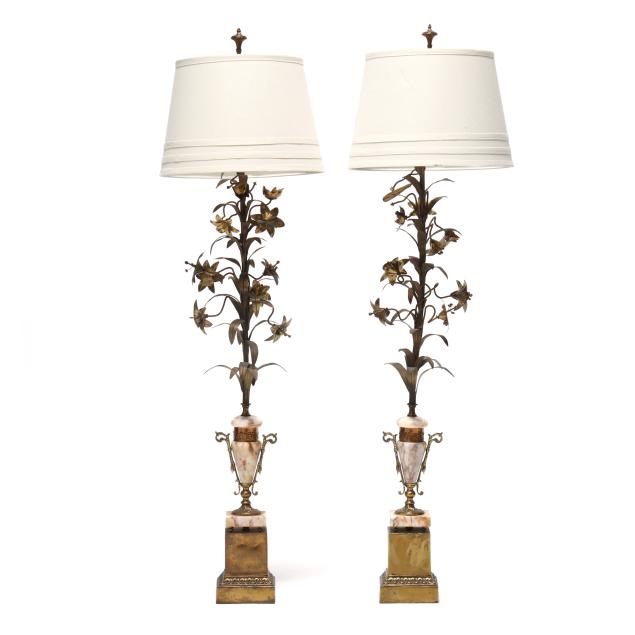 pair-of-tall-continental-marble-and-brass-lily-table-lamps