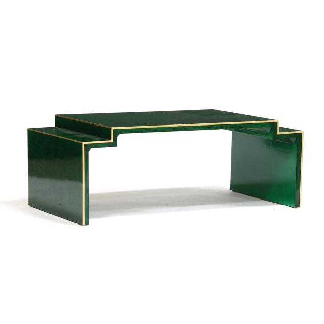 art-deco-style-faux-malachite-cocktail-table