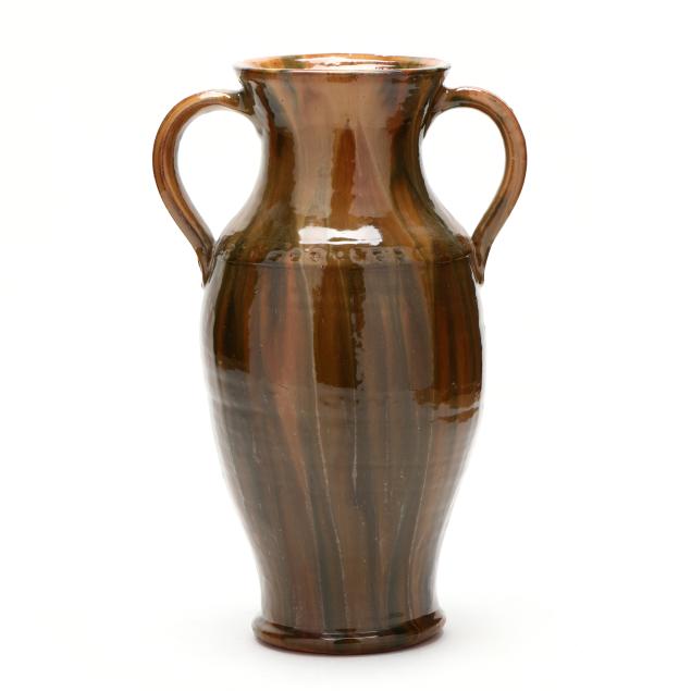 joe-owen-nc-1910-1986-double-handled-pottery-vase