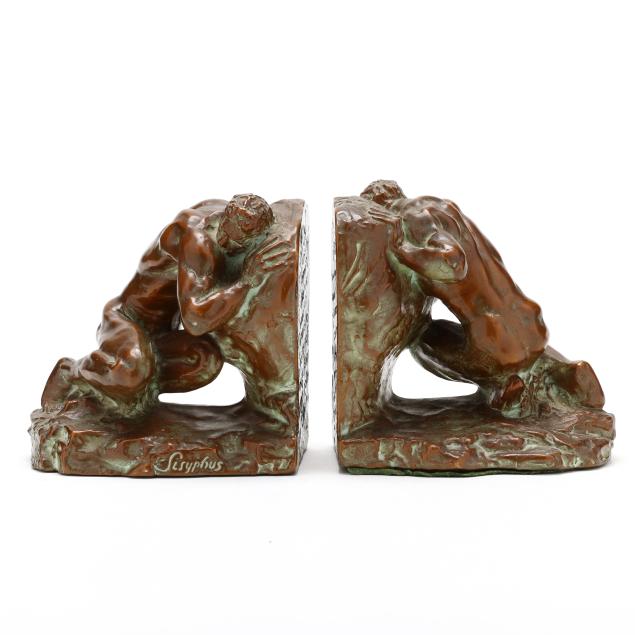 mcclelland-barclay-american-1891-1943-sisyphus-metal-bookends