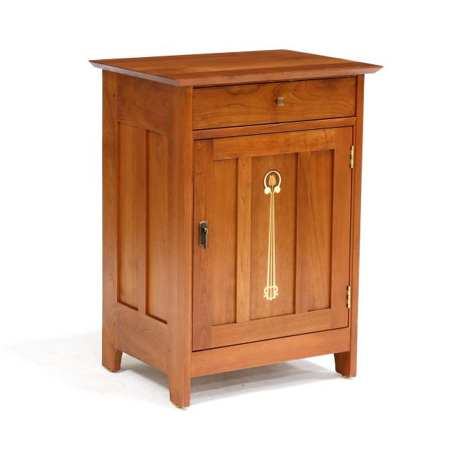 stickley-harvey-ellis-edition-inlaid-cherry-side-cabinet