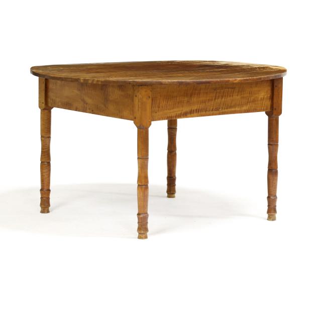 new-england-tiger-maple-circular-breakfast-table