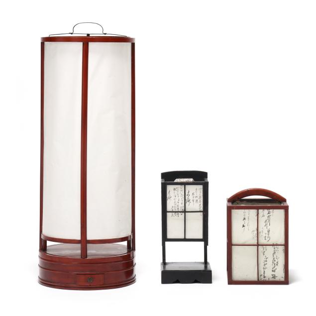 three-japanese-andon-paper-lanterns