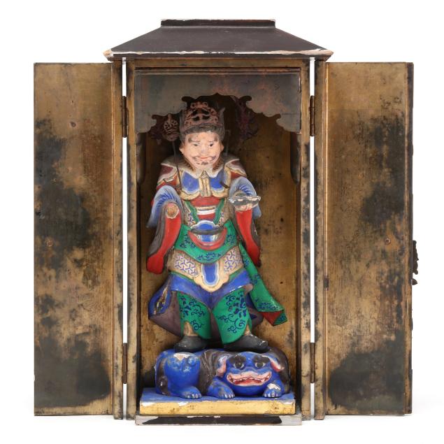 a-japanese-buddhist-lacquer-shrine-with-carved-and-painted-figure