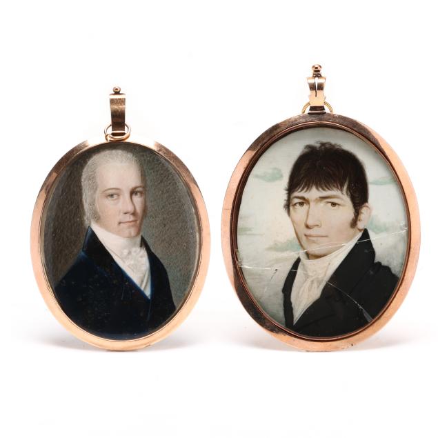 british-school-early-19th-century-two-portrait-miniatures-of-regency-gentlemen