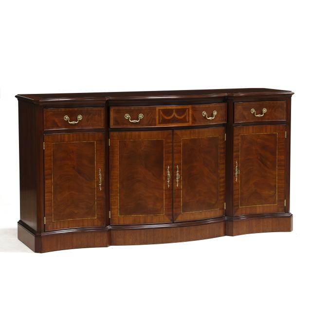 henkel-harris-chippendale-style-inlaid-mahogany-sideboard