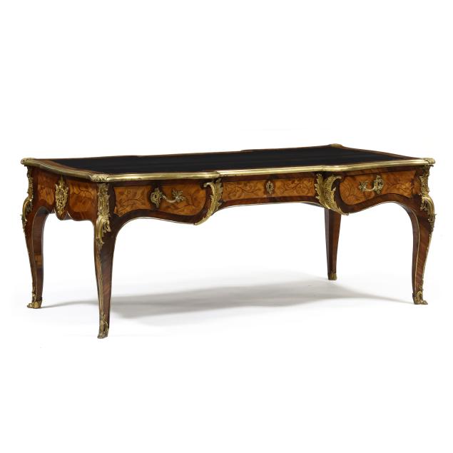 louis-xv-style-marquetry-inlaid-kingwood-and-ormolu-bureau-plat