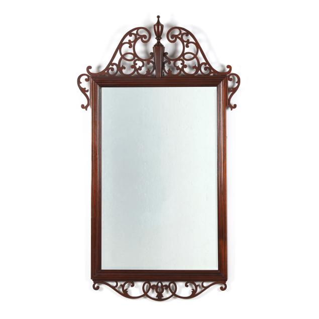 baker-chippendale-style-mahogany-mirror