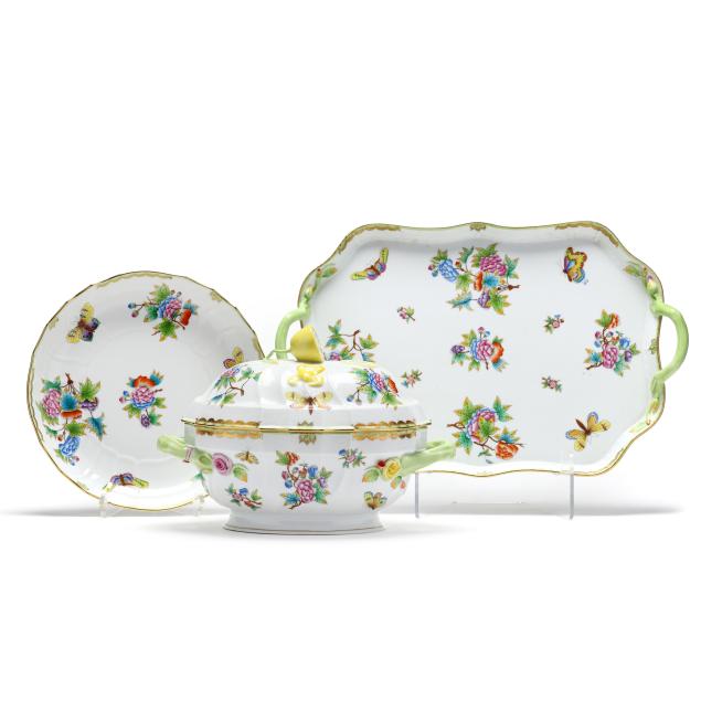 three-herend-i-queen-victoria-i-serving-dishes