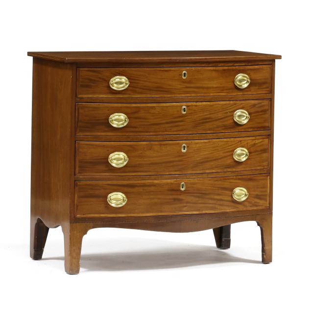 new-england-federal-inlaid-mahogany-bow-front-chest-of-drawers