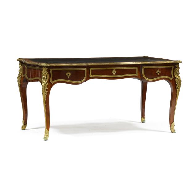 a-fine-antique-louis-xv-style-ormolu-and-parquetry-bureau-plat